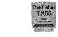 Fisher TX-55 - Service Manual
